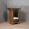 Französische Mid-Century Sessel aus Seidenholz & Damast Samt, 1940er 11