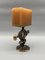 Brutalist Candleholder Sculpture in Bronze with Candle from Zoltan Pap, Hungary, 1970s 2