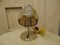 Lámpara de mesa Art Déco de níquel, años 40-50, Imagen 3