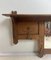 20th Century Arts & Crafts Oak Wall Coat Rack with Beveled Mirror, 1920s 5