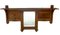 20th Century Arts & Crafts Oak Wall Coat Rack with Beveled Mirror, 1920s 3