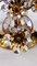 Portacandele in cristallo al piombo in ottone dorato di Palwa, anni '70, Immagine 16