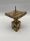 Brutalism Candle Stand in Bronze from Weiland Basel, 1960s 1