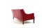 Patinated Indian Red Leather Sofa by Arne Wahl Iversen, 1960s 9