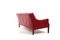 Patinated Indian Red Leather Sofa by Arne Wahl Iversen, 1960s, Image 9