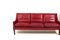 Patinated Indian Red Leather Sofa by Arne Wahl Iversen, 1960s 3