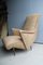 Mid-Century Italian Lounge Chair with Brass Feet from Isa Bergamo, 1950 1