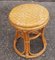 Vintage Blond Bamboo Stool, Image 2