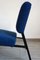 Vintage Stühle aus Blauem Curllet Stoff, 1960er, 4er Set 10