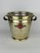 Vintage Italian Martini Advertising Ice Bucket in Brass, 1950s 1