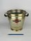 Vintage Italian Martini Advertising Ice Bucket in Brass, 1950s 2