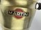 Vintage Italian Martini Advertising Ice Bucket in Brass, 1950s 5