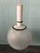 Lámpara colgante Targetti italiana con pantalla de esfera de Murano, años 60, Imagen 1