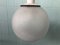 Lámpara colgante Targetti italiana con pantalla de esfera de Murano, años 60, Imagen 2