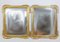 Vintage Golden Mirrors, 1920s, Set of 2 1