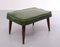 Green Faux Leather Ottoman, 1985 1
