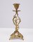 Gilt Bronze Candleholders from Jugendstil, France, 1930s, Set of 2 3