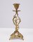 Vergoldete Bronze Kerzenhalter von Jugendstil, Frankreich, 1930er, 2er Set 3