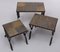 Tables Gigognes Brutalistes en Ardoise, 1970s, France, 1975, Set de 3 4