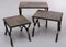 Tables Gigognes Brutalistes en Ardoise, 1970s, France, 1975, Set de 3 5