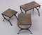 Tables Gigognes Brutalistes en Ardoise, 1970s, France, 1975, Set de 3 8