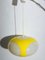 Lámpara de techo Colani UFO vintage de plástico amarillo de Massiv Belgium Lighting, años 70, Imagen 6