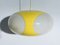 Vintage Colani UFO Ceiling Lamp in Yellow Plastic from Massiv Belgium Lighting, 1970s, Image 23