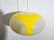 Vintage Colani UFO Ceiling Lamp in Yellow Plastic from Massiv Belgium Lighting, 1970s, Image 3