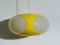 Vintage Colani UFO Ceiling Lamp in Yellow Plastic from Massiv Belgium Lighting, 1970s 5