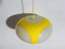 Vintage Colani UFO Ceiling Lamp in Yellow Plastic from Massiv Belgium Lighting, 1970s 9