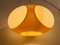 Lampada da soffitto Colani UFO vintage in plastica gialla di Massiv Belgium Lighting, anni '70, Immagine 15