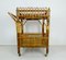 Mid-Century Tea Cart in Bamboo & Rattan, Image 1