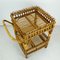 Mid-Century Tea Cart in Bamboo & Rattan, Image 2