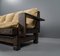 Lounge Living Room Set in Softwood & Leather, France, 1960s, Set of 7, Image 44