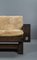 Lounge Living Room Set in Softwood & Leather, France, 1960s, Set of 7 38