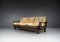 Lounge Living Room Set in Softwood & Leather, France, 1960s, Set of 7 25