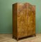 Britischer Art Deco Kleiderschrank aus Wurzelholz, 1920er 3