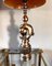 Lámpara de mesa Hollywood Regency grande de latón, Francia, años 70, Imagen 3