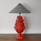 Manises Flora Rojo Bermellón Lamp by Can Betelgeuse Studio, Image 1