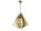 Brass & Smoked Glass 3-Light Pendant Lamp by Gino Paroldo, 1960s 1