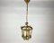Ceiling Lantern in Gilt Bronze with Glass Panels, 1930s, Image 1