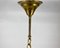 Ceiling Lantern in Gilt Bronze with Glass Panels, 1930s, Image 10