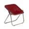 Plona Stuhl aus rotem Leder von Giancarlo Piretti für Castelli, 1970er 1