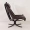 Chaise Falcon en Cuir Noir par Sigurd Russel pour Vatne Mobler, 1980s 2