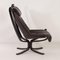 Falcon Chair in Black Leather by Sigurd Russel for Vatne Mobler, 1980s, Image 2