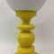 Lámpara de mesa era espacial amarilla, años 70, Imagen 3