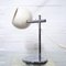Lámpara de escritorio Mid-Century en blanco con pantalla esférica, años 60, Imagen 5