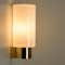 German Wall Lights in White Opaque Glass and Brass from Limburg, 1970s, Set of 2 7