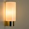 German Wall Lights in White Opaque Glass and Brass from Limburg, 1970s, Set of 2, Image 7