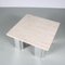 Coffee Table with Travertine Top, France, 1970s 4